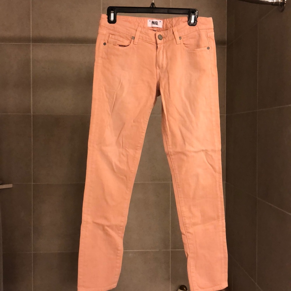 Petal Pink Paige Jeans